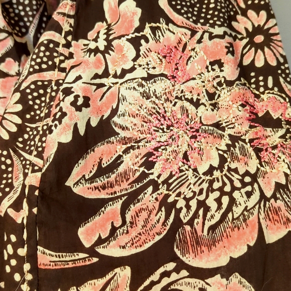 Life Style Floral Skirt with Embroidered Embellishments - size 4 - Picture 3 of 7